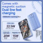 With Cable Magnetic Suction Wireless Charger Large Capacity Portable Power - Image 5
