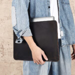 Computer Multi-functional Crazy Horse Leather Horizontal Liner Bag - Image 3