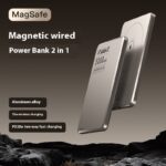 Aluminum Alloy Ultra-thin Double Pop-up Window Creative Magnetic Fast Charging Small Light Power Digital Display Mobile Power Supply - Image 2