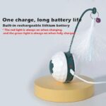 Cat Toy Cat Teaser Stick To Relieve Boredom Resistance Bite Cat Supplies Self-Moving Irregular With USB Connect - Image 8