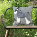 Dog Cartoon Wool Cowhide Pillow - Image 2