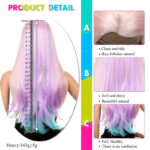 Gradient Color Inner Buckle Long Curly Hair High Temperature Silk Color Lace Headgear - Image 2