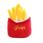 Plush Vocal Toy Cute Cat Toy French Fries Burger Pet Supplies Toy - Image 2