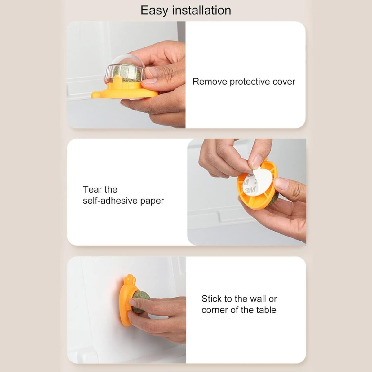 Catnip Toys Self Adhesive Carrot Shape Cat Catnip Balls Toy For Indoor Cat Cat Wall-mounted Mint Balls For Cat Teeth Cleaning Blue - Image 7