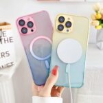 Hot Gradient Two-color Magnetic Phone Case Lens Protector Protective Case - Image 2