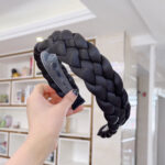 Women's Solid Color Fabric Craft Headband - Image 6