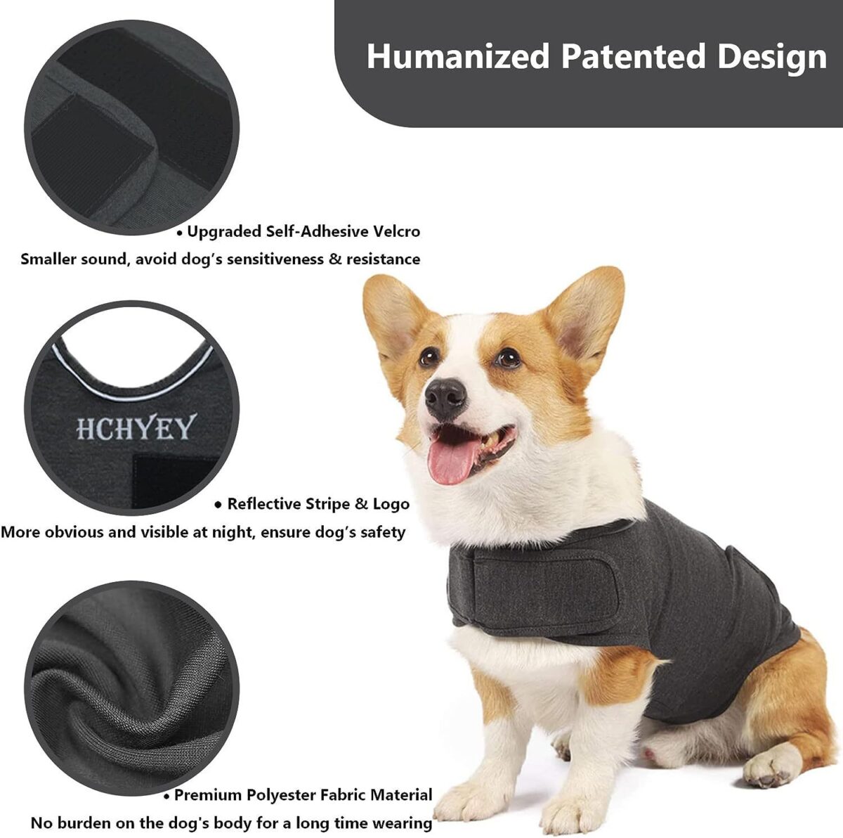 Classic Dog Anxiety Jacket Breathable Thunder Vest For Dogs Thunder Vest For Dogs Anxiety Shirt Dog Clothes For Anxiety Stress - Image 2