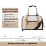 Outdoor Portable One-shoulder Crossbody Breathable Light Canvas Cat Bag Pet Bag - Image 6