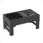 Pet Lifting Table Foldable Dog Drinking Bowl Adjustable Height Dog Bowl Stainless Steel Slow Food Double Bowl Pet Supplies - Image 6
