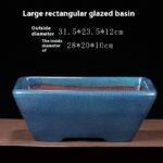 Purple Sand Flower Pot Rectangular Ceramic - Image 10