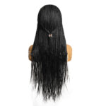 European And American Ice Silk Hair With Turban Wig Three-strand Braid Brazilian Hook Stretch Net - Image 5