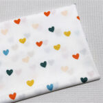Color Geometric Heart-shaped Lines Polka Dot Cotton Twill Bedding Home Clothes Fabric - Image 6