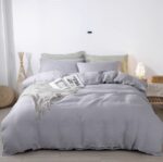 Four-piece Linen Bedding Set With Fitted Sheet And Fitted Sheet - Image 2
