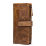 Black Angel Factory Supply Fashion Splicing Long Leather Men's Wallet - Image 4