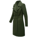 Long Woolen Women's Coat Indoor And Outdoor Casual Jacket Double Breasted - Image 4