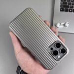 Metal Corrugated Grating Skin Frosted Phone Case - Image 3