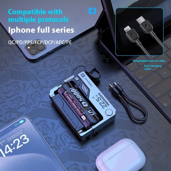 Cartridge Replacement Power Bank Tactical Mech TYPE-C Plug