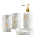 Bathroom Marble Bathroom Wash Kit Ceramic - Image 2