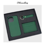 Leather Protective Case All-match Card Holder Keychain Gift Set - Image 3