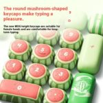 Watermelon Theme Five-sided Sublimation MOG Height PBT Small Steamed Bun Key Cap Mushroom Type - Image 3