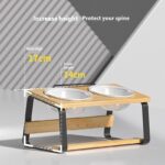 Ceramic Double Bowl Pet Water Feeding Bowl Protect Cervical Spine Cat Food Holder - Image 2