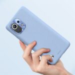 Alloy Plain Leather Case For Xiaomi 11 - Image 6