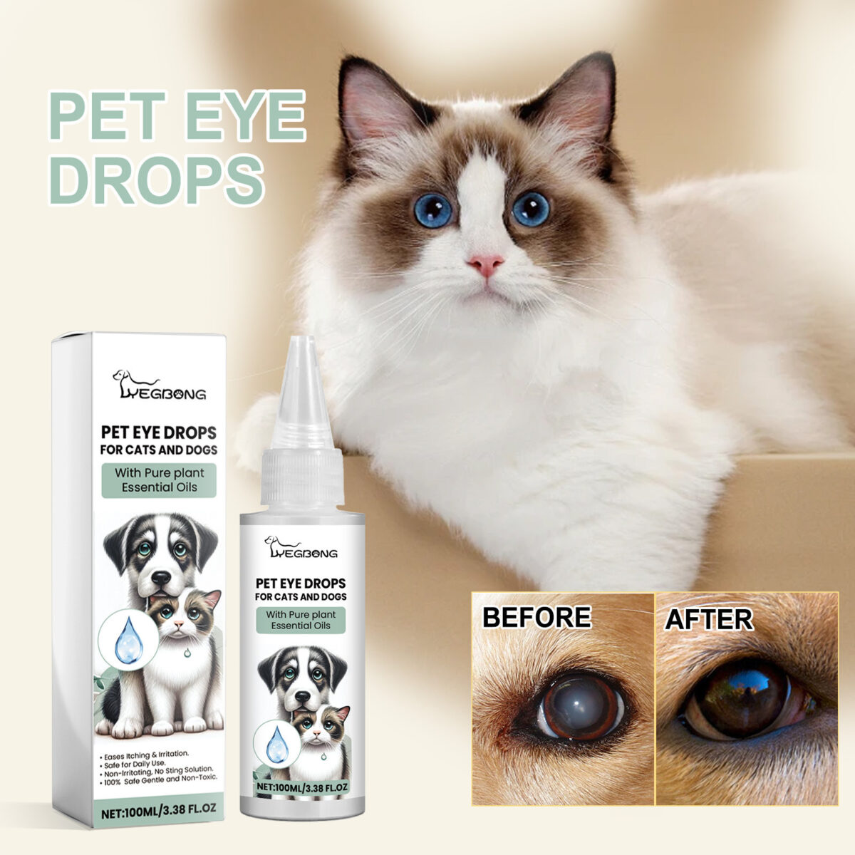 Dogs And Cats Eye Care Eye Drops - Image 1