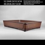 Half-handmade Purple Sand Retro Rectangular Simple Flower Pot - Image 2