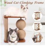 Simple Small Wooden Vertical Scratching Post - Image 4