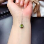 Women's Peridot Bubble Necklace Pendant - Image 5