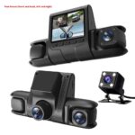 Same Display Three Recording 1080p Front And Rear Car Reversing Image - Image 6
