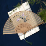 Embroidered Hanfu Embroidered Tuan Fan Portable Folding Summer Silk Su Embroidered Fan