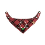 Pet's Saliva Towel Christmas Deer Scarf Large Medium And Small For Cats And Dogs Triangular Binder - Image 6