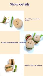 Decompression Hamburger Pet Sounding Toy - Image 8