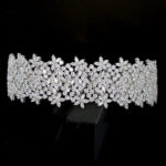Flower Bridal Crown Wedding Dress Accessories Zircon Headband - Image 4