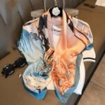 Women's New Geometric Square Scarves - Image 7