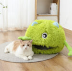 Cat Beds For Indoor Cats Cat Bed Machine Washable Fluffy Round Pet Bed Non Slip Calming Soft Plush Cuddler Cushion Self Warming For Small Dogs Kittens - Image 4