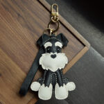 Schnauzer Hand Sewn Car Key Pendant - Image 3
