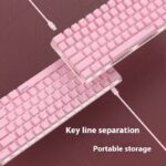 Mechanical Keyboard 82 Keys White Backlight Style Game - Image 4