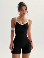 Sports Yoga Jumpsuit Sleeveless Quick-drying Thread Tight Fit Fitness One-piece Yoga Suit - Image 5