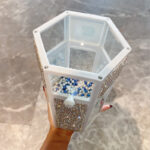 Glass Storage Box Dustproof With Lid Diamond Eyebrow Pencil Eyeliner Pearl Brush Bucket - Image 3