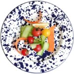 Handmade Ink-splashed Enamel Fruit Plate Enamel Water Cups Dishes Tableware - Image 5
