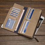 Korean Youth Business Ticket Holder Zipper Multi Card Slots Wallet - Image 4