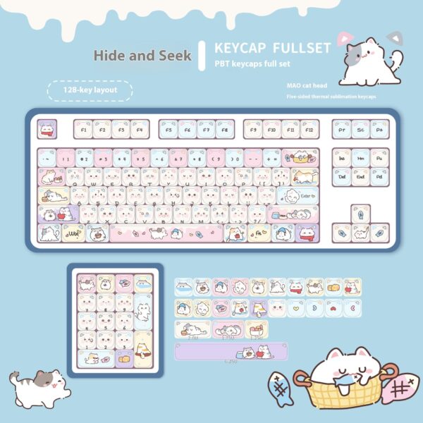Personalized Theme Five-sided Sublimation PBT Customized Mechanical Keyboard Keycaps