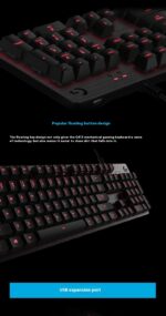 G413 Gaming Electronic Sports Mechanical Keyboard Desktop Backlight 104 Key Metal Panel - Image 7