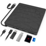 5-in-1 Multi-function External Optical Drive Notebook Computer Recording Machine Plug-in External - Image 5