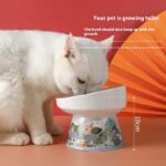Cat Bowl Pet Ceramic High Leg - Image 3