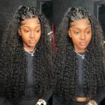 Women's Wound Tube Long Curly Wig Front Lace - Image 3