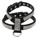 Small Dog K-shaped Rhinestone Pet Hand Holding Rope Chest Strap Suit - Image 2