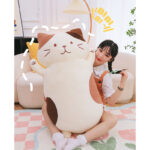 Cheese Cat Plush Toy Animal Gifts For Children And Girls Cute Sleeping Doll Pillow Large Velvet - Image 3
